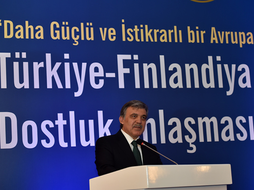 11. Cumhurbaşkanı Abdullah Gül, Türkiye-Finlandiya Dostluk Anlaşmasının 90. Yıldönümü Sempozyumuna Katıldı